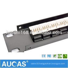 25 port RJ11 telephone voice patch panel / 1U 19" 110 cat3 type wiring block/cat5e cat6 RJ45 cable management